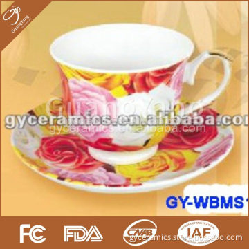 porcelain cup with metal stand in color box